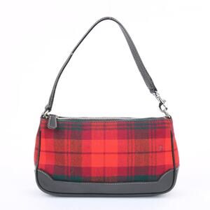 Coach Vintage Y2K  Plaid Wool Demi Bag